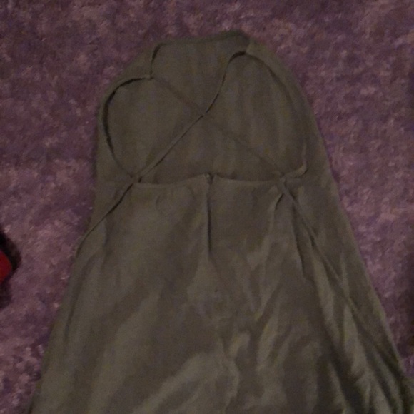 Cotton mini sundress backless cross tie up in back - Picture 2 of 2